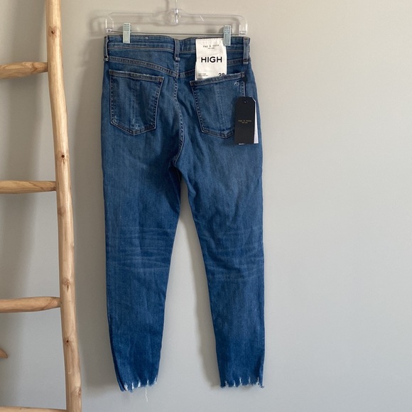 Rag & Bone Nina High Rise Distressed Ankle Skinny Jeans Sz 28 NWT - Picture 5 of 9